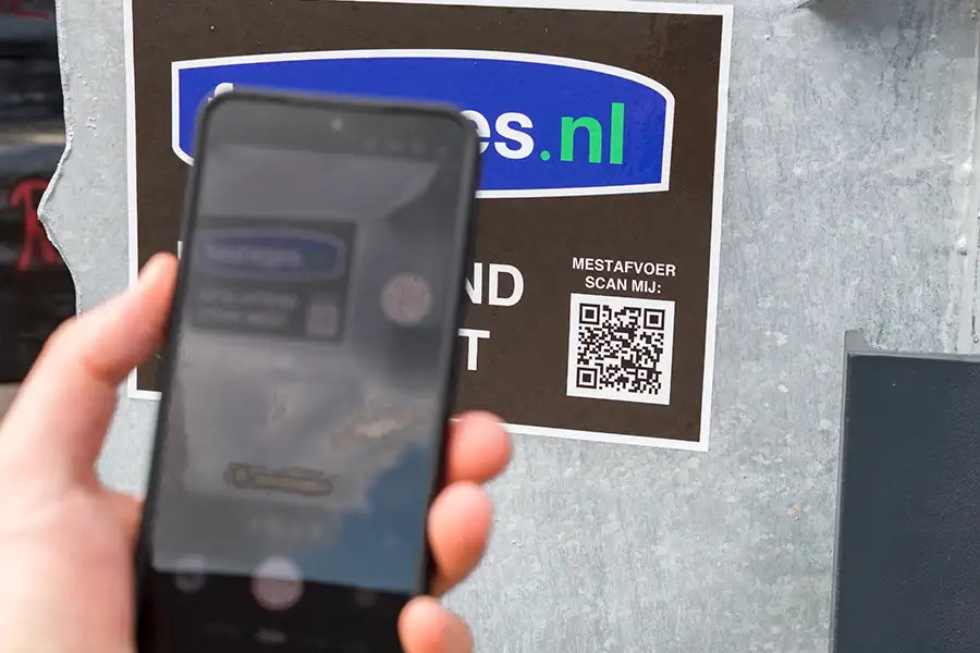 mestrolcontainer qrcode scannen